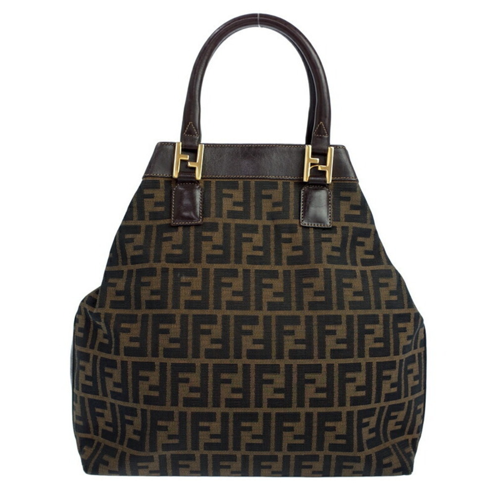 Fendi Shoulder Zucca Leather Bag Brown - Picture 2 of 9